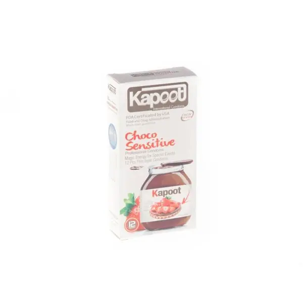 کاندوم تاخیری کاپوت مدل Choco Sensitive بسته 12 عددی