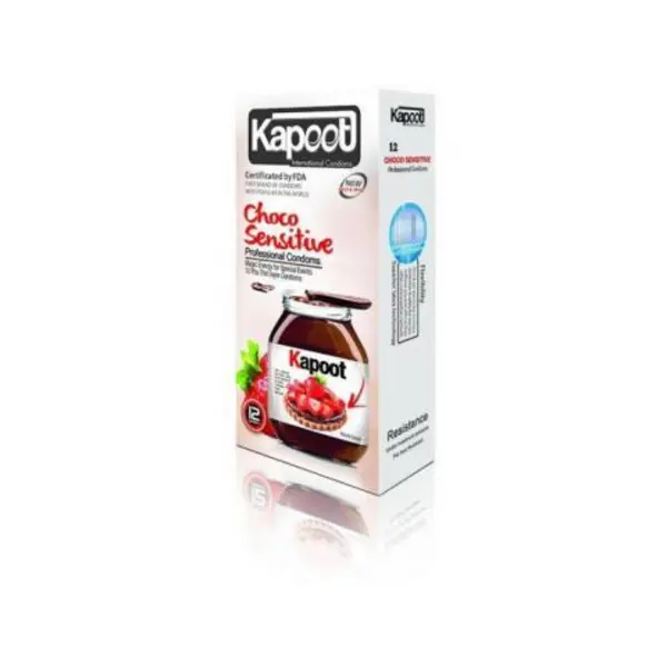 کاندوم تاخیری کاپوت مدل Choco Sensitive بسته 12 عددی