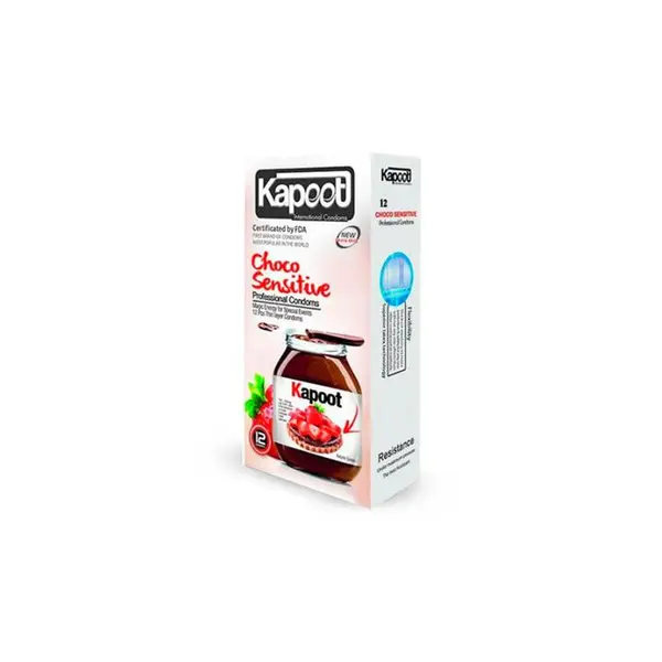 کاندوم تاخیری کاپوت مدل Choco Sensitive بسته 12 عددی