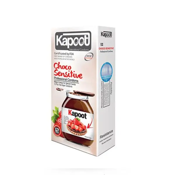 کاندوم تاخیری کاپوت مدل Choco Sensitive بسته 12 عددی