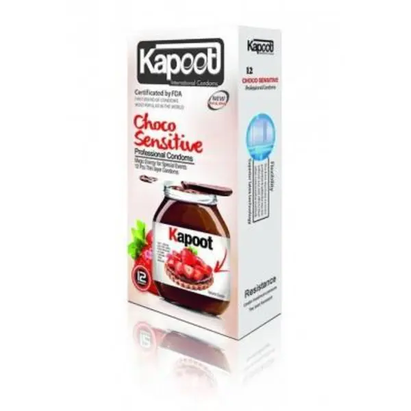 کاندوم تاخیری کاپوت مدل Choco Sensitive بسته 12 عددی