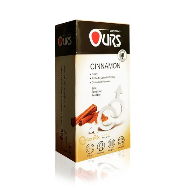 کاندوم دارچین اورز مدل Cinnamon بسته 12 عددی