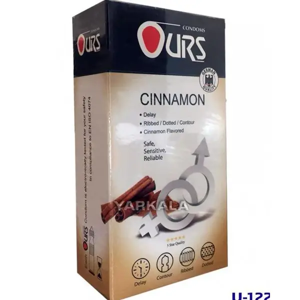 کاندوم دارچین اورز مدل Cinnamon بسته 12 عددی