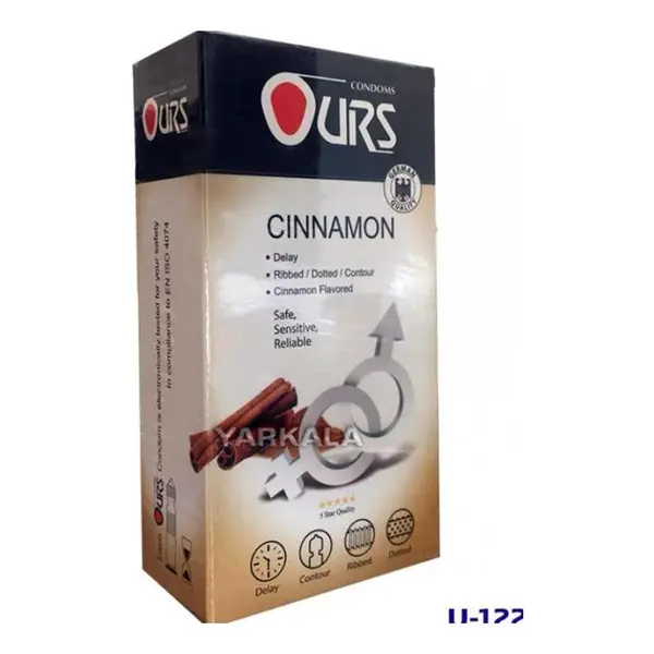 کاندوم دارچین اورز مدل Cinnamon بسته 12 عددی