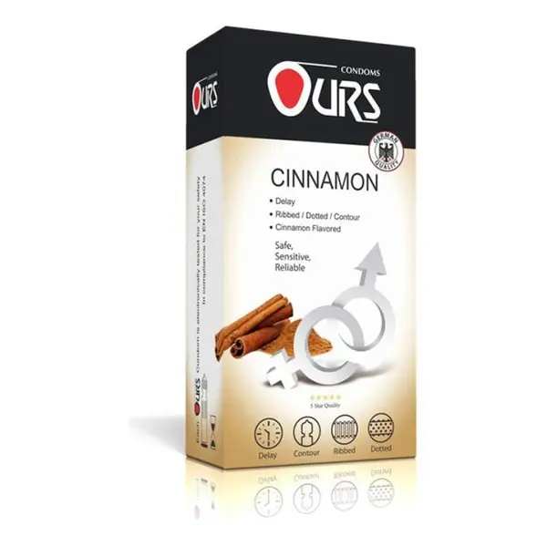 کاندوم دارچین اورز مدل Cinnamon بسته 12 عددی