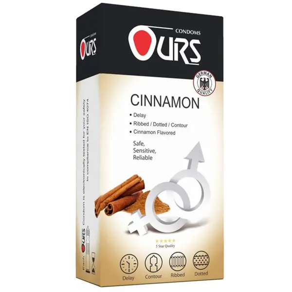 کاندوم دارچین اورز مدل Cinnamon بسته 12 عددی