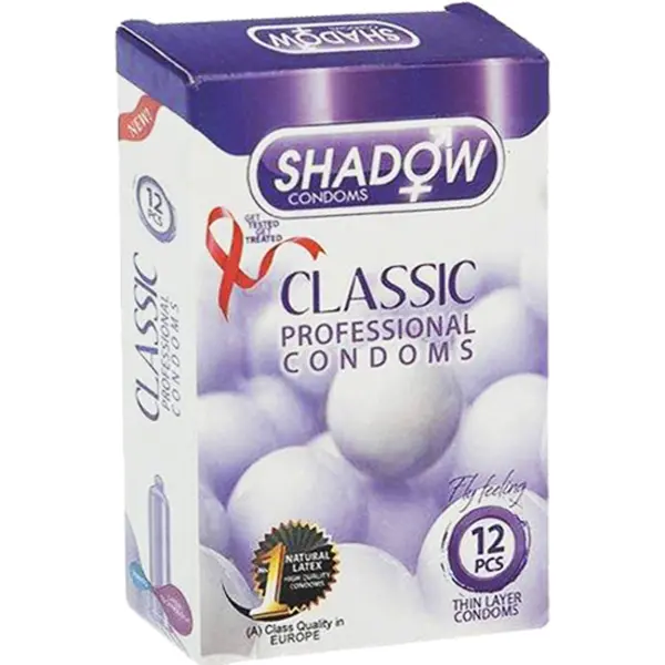 کاندوم شادو مدل Classic بسته 12 عددی