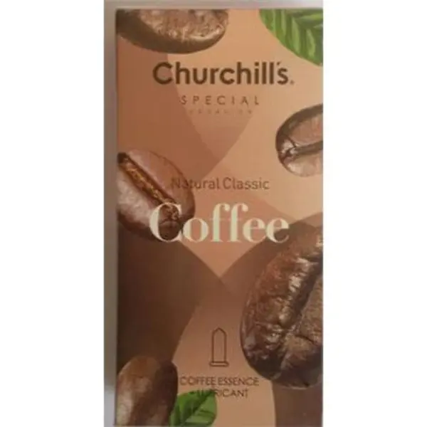 کاندوم چرچیلز مدل Coffee بسته 12 عددی