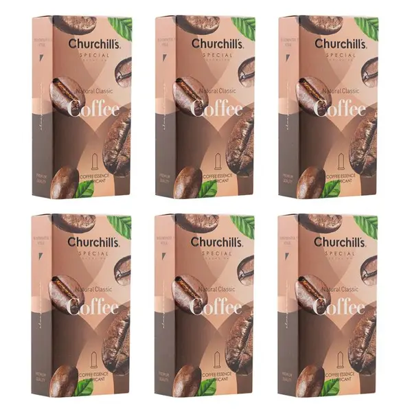 کاندوم چرچیلز مدل Coffee بسته 12 عددی