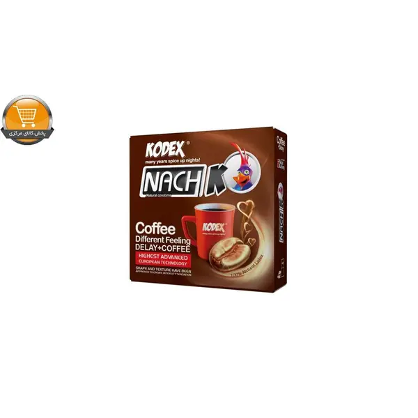 کاندوم تاخیری حلقوی مدل قهوه Coffee KODEX کدکس 3 عددی