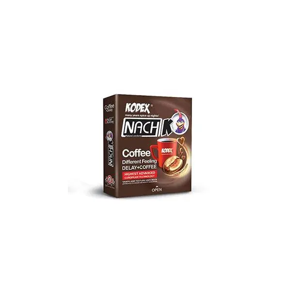 کاندوم تاخیری حلقوی مدل قهوه Coffee KODEX کدکس 3 عددی