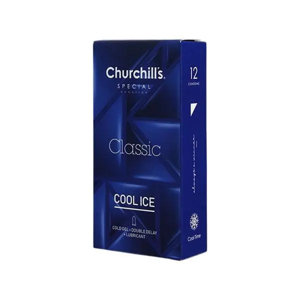 کاندوم چرچیلز مدل Cool Ice بسته 12 عددی