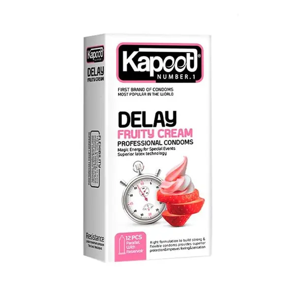 کاندوم کاپوت مدل Delay Fruity Cream مجموعه 2 عددی