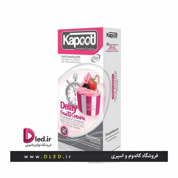 کاندوم تاخیری کاپوت مدل Delay Fruity Cream تعداد 12 عدد