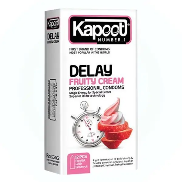 کاندوم کاپوت مدل Delay Fruity Cream مجموعه 2 عددی