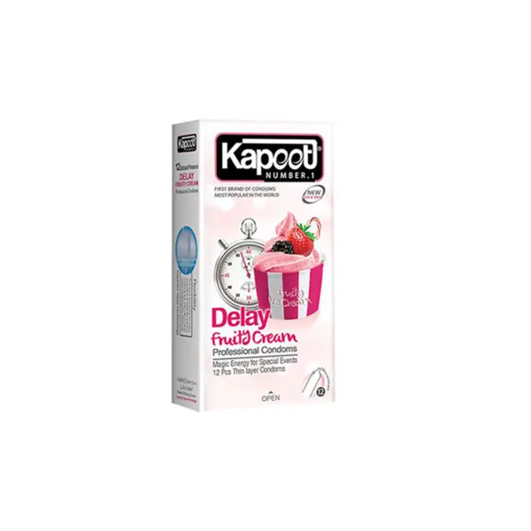 کاندوم تاخیری کاپوت مدل Delay Fruity Cream تعداد 12 عدد