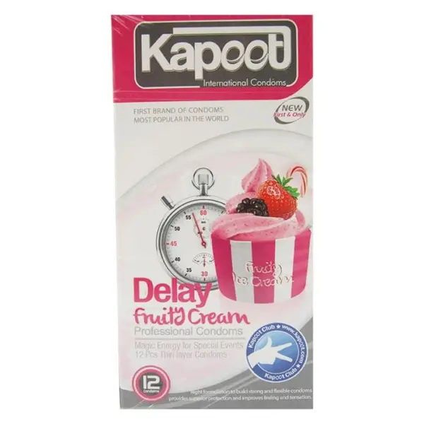 کاندوم تاخیری کاپوت مدل Delay Fruity Cream تعداد 12 عدد