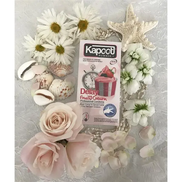 کاندوم تاخیری کاپوت مدل Delay Fruity Cream تعداد 12 عدد