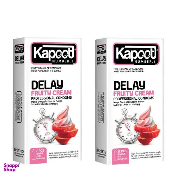 کاندوم کاپوت مدل Delay Fruity Cream مجموعه 2 عددی