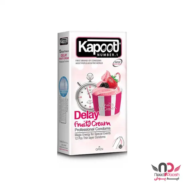 کاندوم تاخیری کاپوت مدل Delay Fruity Cream تعداد 12 عدد