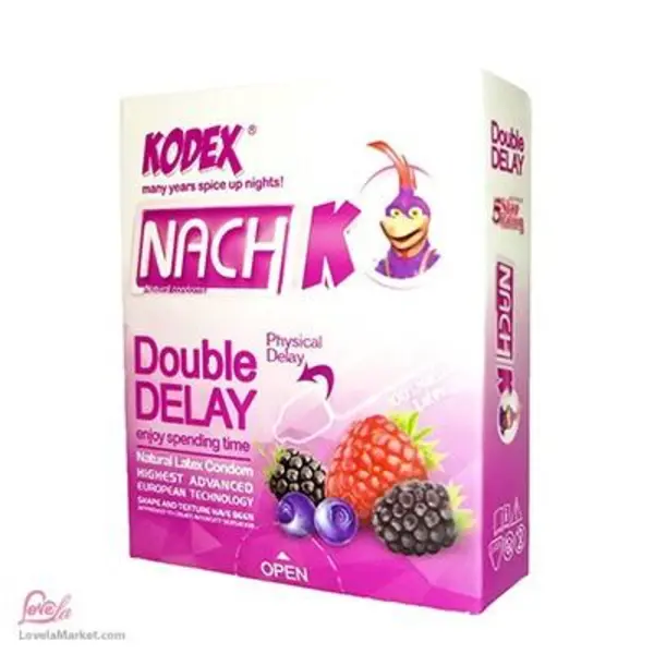کاندوم تاخیری ناچ مدل Double Delay بسته 3 عددی