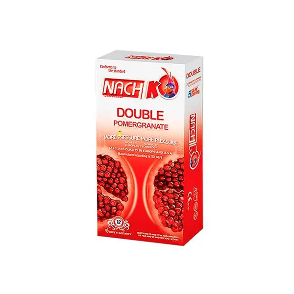 کاندوم کدکس انار مدل Double Pomegranate بسته 12 عددی