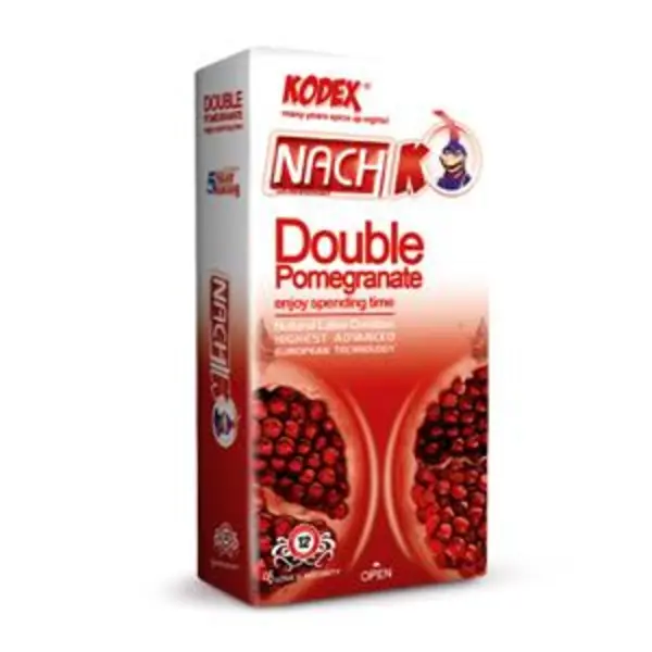 کاندوم کدکس انار مدل Double Pomegranate بسته 12 عددی
