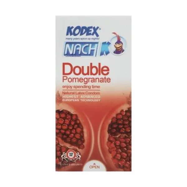 کاندوم کدکس انار مدل Double Pomegranate بسته 12 عددی