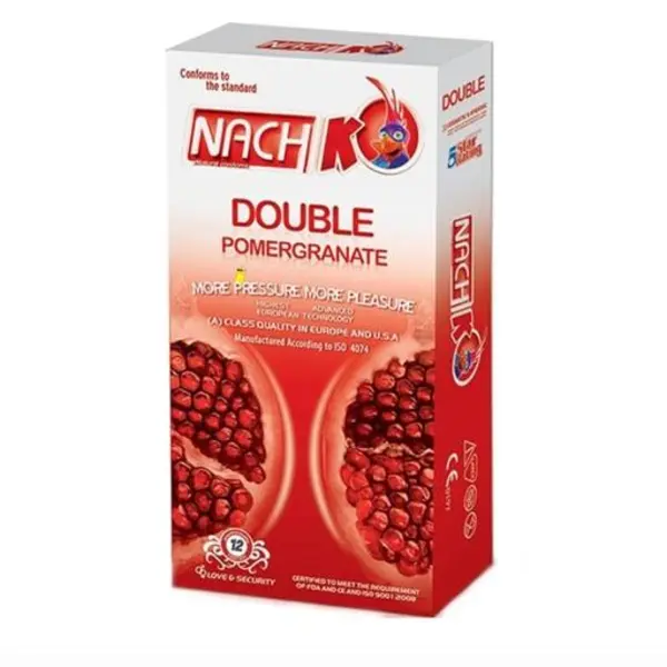 کاندوم کدکس انار مدل Double Pomegranate بسته 12 عددی