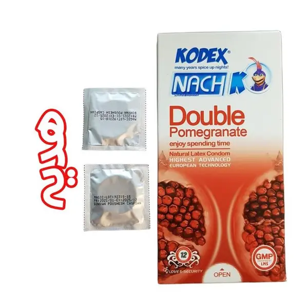 کاندوم کدکس انار مدل Double Pomegranate بسته 12 عددی