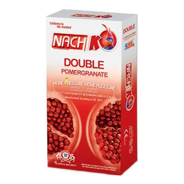 کاندوم کدکس انار مدل Double Pomegranate بسته 12 عددی