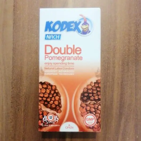 کاندوم کدکس انار مدل Double Pomegranate بسته 12 عددی