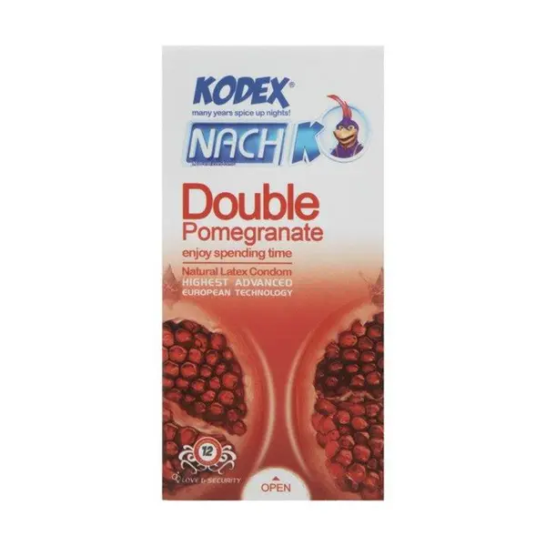 کاندوم کدکس انار مدل Double Pomegranate بسته 12 عددی