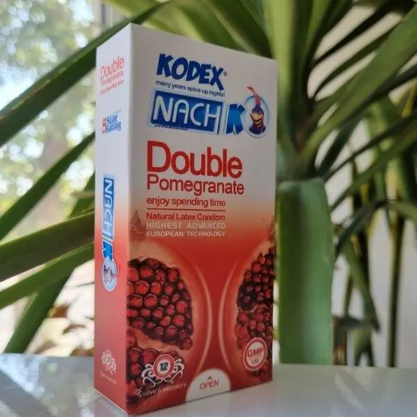 کاندوم کدکس انار مدل Double Pomegranate بسته 12 عددی