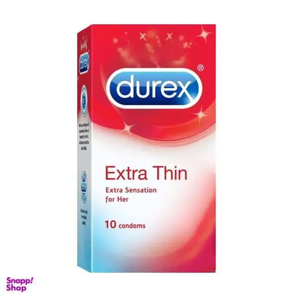 کاندوم دورکس مدل Extra Thin Extra sensation بسته 10 عددی