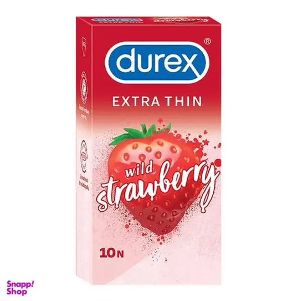 کاندوم دورکس مدل Extra Thin wild strawberry بسته 10 عددی