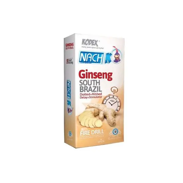 کاندوم تاخیری جینسینگ کدکس مدل Ginseng بسته 12 عددی