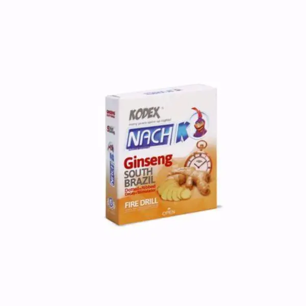 کاندوم تاخیری جینسینگ کدکس مدل Ginseng بسته 3  عددی