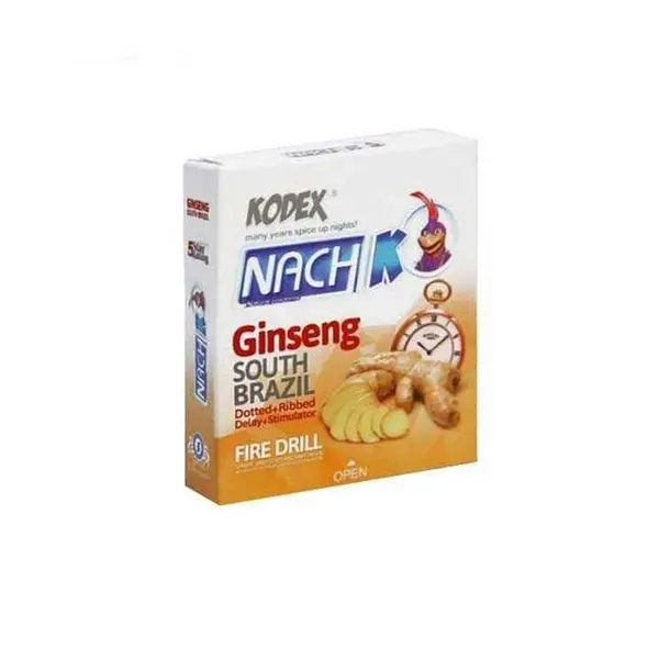 کاندوم تاخیری جینسینگ کدکس مدل Ginseng بسته 3  عددی