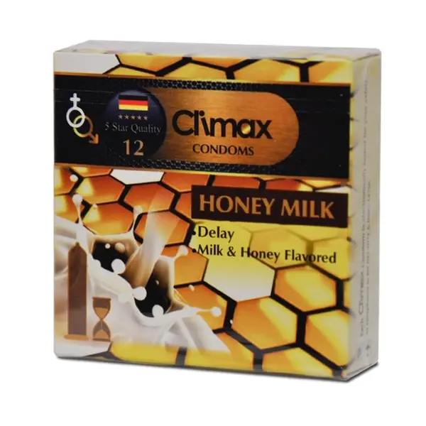 کاندوم کلایمکس مدل Honey Milk 12 بسته 12 عددی