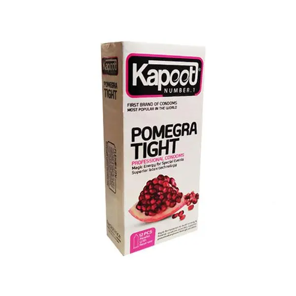 Kapoot کاندوم کاپوت تنگ کننده اناری  بسته 12 عددی