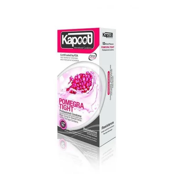 Kapoot کاندوم کاپوت تنگ کننده اناری  بسته 12 عددی