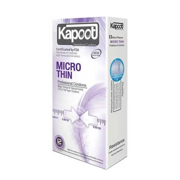 کاندوم خیلی نازک Kapoot Micro Thin کاپوت 12 عددی