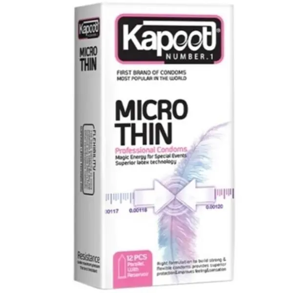 کاندوم خیلی نازک Kapoot Micro Thin کاپوت 12 عددی