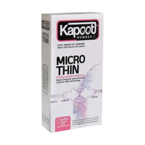 کاندوم خیلی نازک Kapoot Micro Thin کاپوت 12 عددی