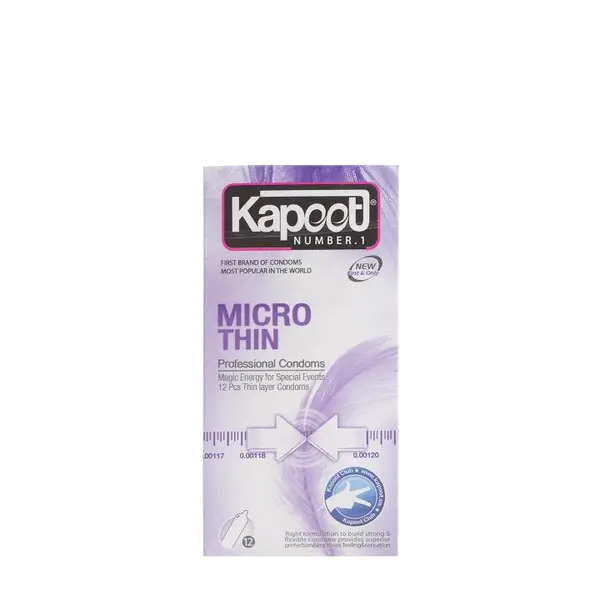 کاندوم خیلی نازک Kapoot Micro Thin کاپوت 12 عددی