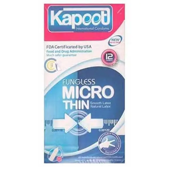 کاندوم خیلی نازک Kapoot Micro Thin کاپوت 12 عددی