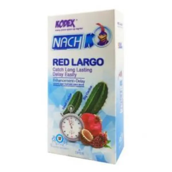 کاندوم بزرگ‌ کننده کدکس مدل Red Largo بسته 12 عددی