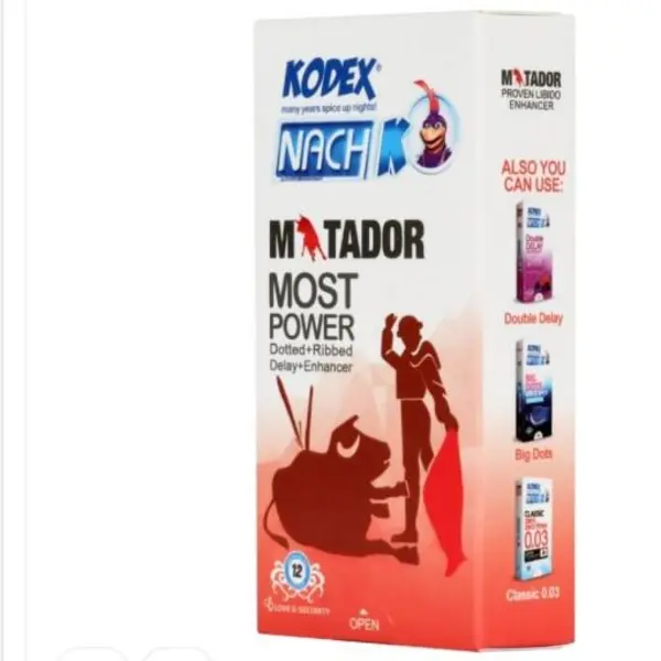 کاندوم ناچ کدکس مدل Matador بسته 12 عددی