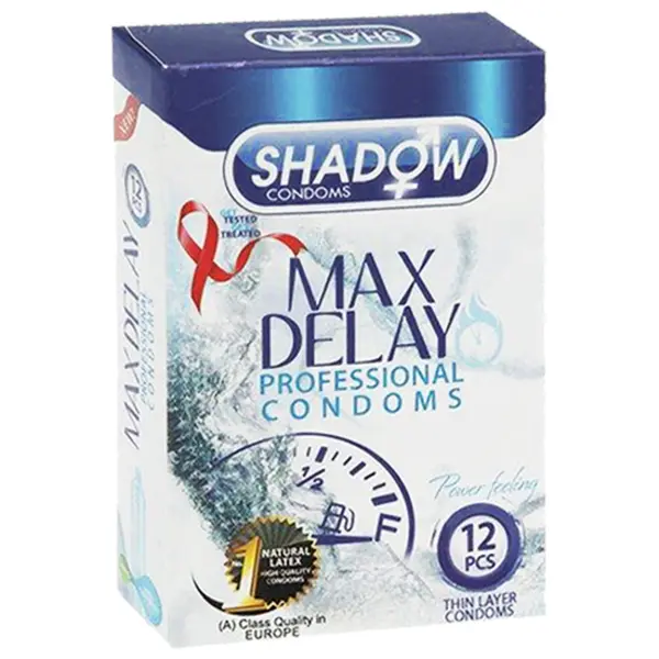 کاندوم فوق تاخیری Max Delay شادو 12 عددی